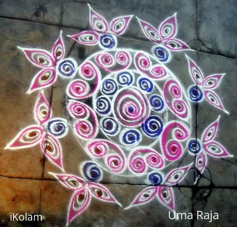 Rangoli: coloured quilling