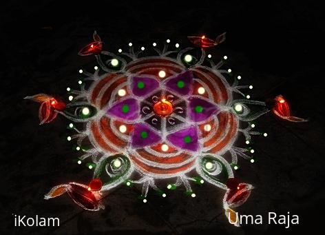 Rangoli: chutti diyas