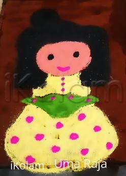 Rangoli: hinamatsuri wishes