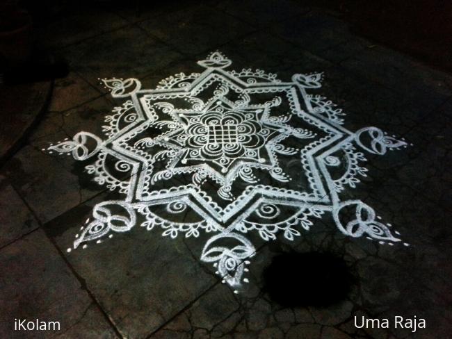 Rangoli: evening kolam