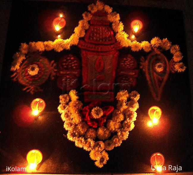 Rangoli: vaikunta ekadasi kolam