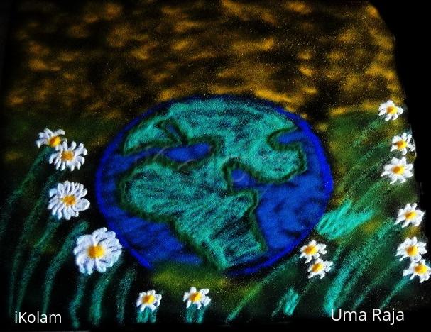 Rangoli: happy earth day Rangoli: happy earth day