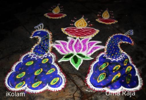 Rangoli: proud peacocks Rangoli: proud peacocks