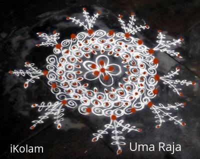 Rangoli: bunch of flowers Rangoli: bunch of flowers