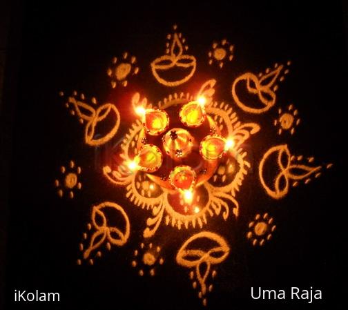 Rangoli: puja room kolam 1 Rangoli: puja room kolam 1