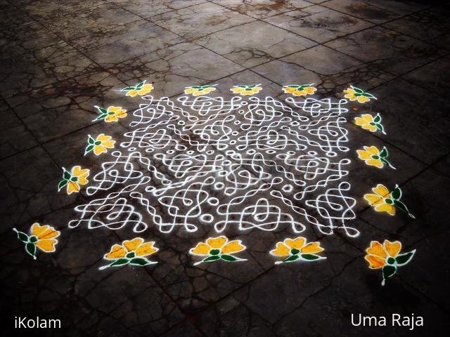 Rangoli: friday flowers Rangoli: friday flowers