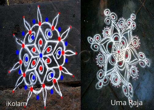 Rangoli: twin dots Rangoli: twin dots