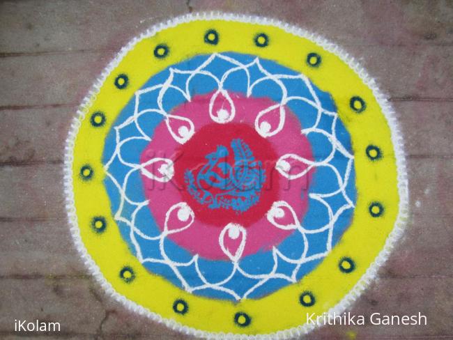 Rangoli: freehand design