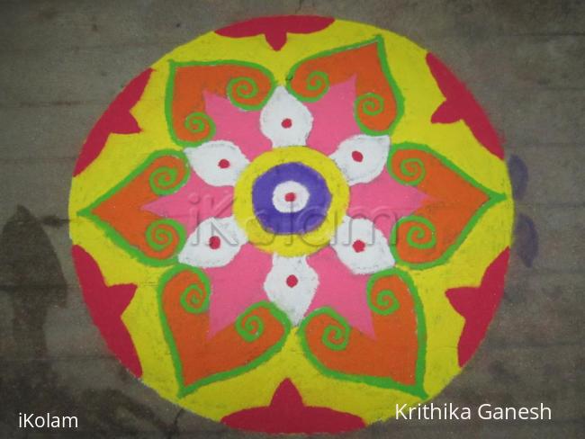 Rangoli: margazhi kolam