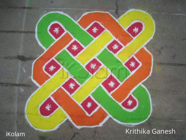 Rangoli: kolam with dots