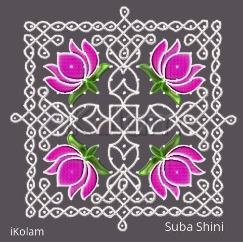 Rangoli: friendship day kolam