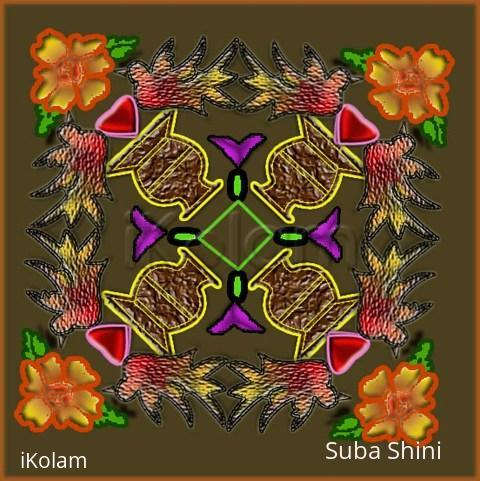 Rangoli: birds kolam