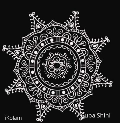 Rangoli: free hand kolam Rangoli: free hand kolam