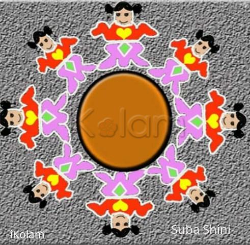 Rangoli: doll rangoli