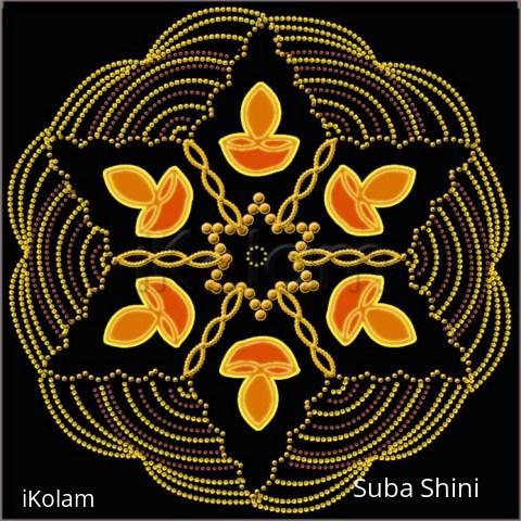 Rangoli: dotted kolam