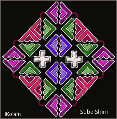 Rangoli: dotted kolam Rangoli: dotted kolam