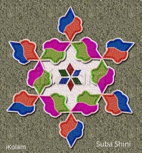 Rangoli: dotted kolam