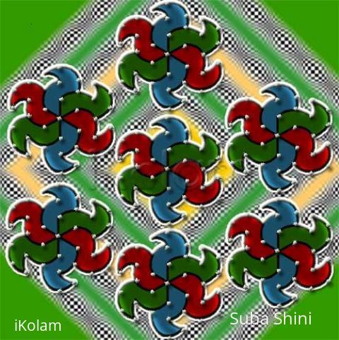 Rangoli: dotted kolam