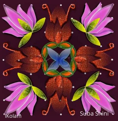 Rangoli: dotted kolam