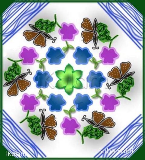 Rangoli: dotted kolam