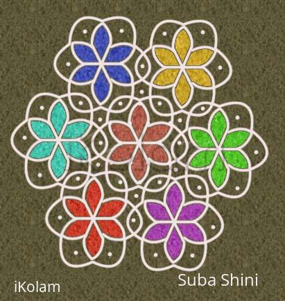 Rangoli: free hand design