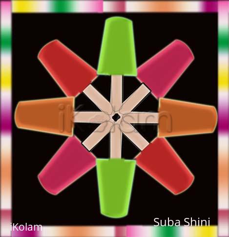 Rangoli: for icecream day.