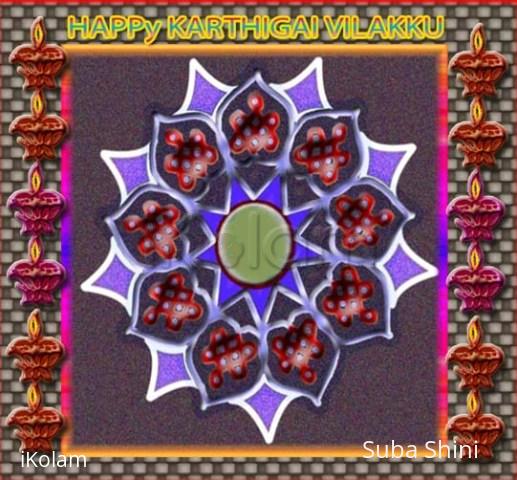 Rangoli: karthigai kolam