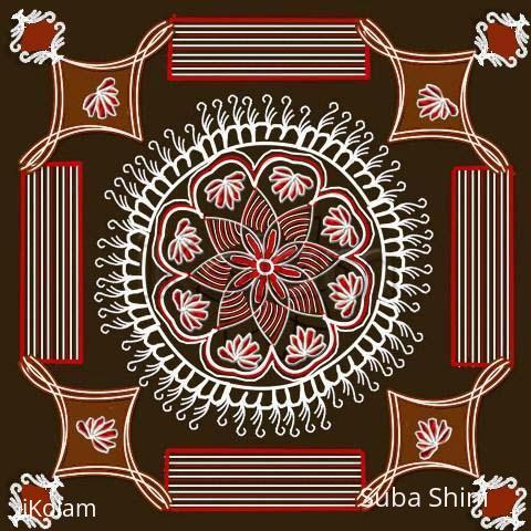 Rangoli: lakshmi's kolam