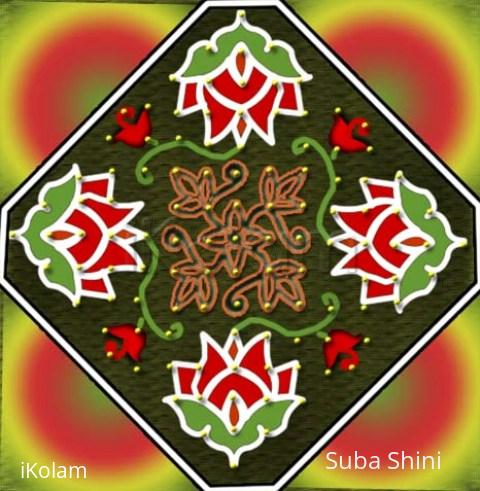 Rangoli: dotted kolam
