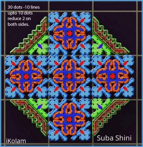 Rangoli: dotted kolam