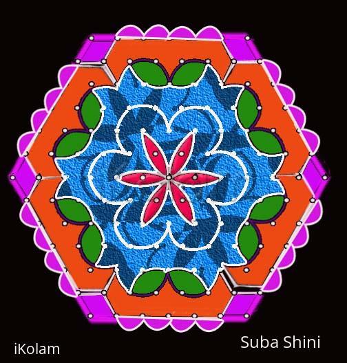 Rangoli: dotted kolam
