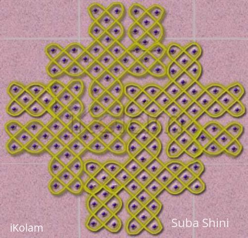 Rangoli: dotted kolam