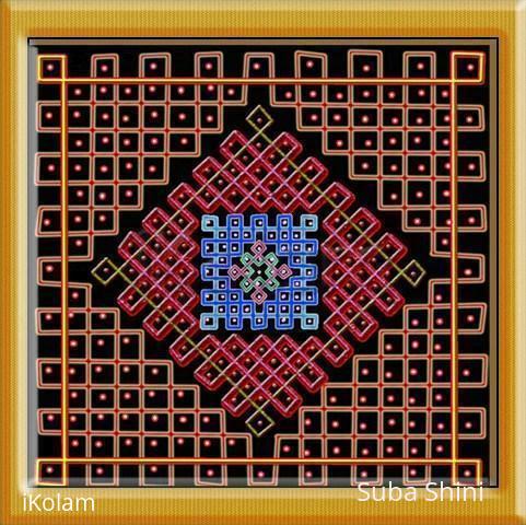 Rangoli: dotted kolam