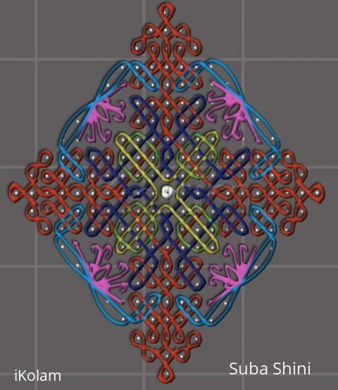 Rangoli: return gift to Rani. Rangoli: return gift to Rani.