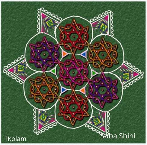 Rangoli: sikku kolam87