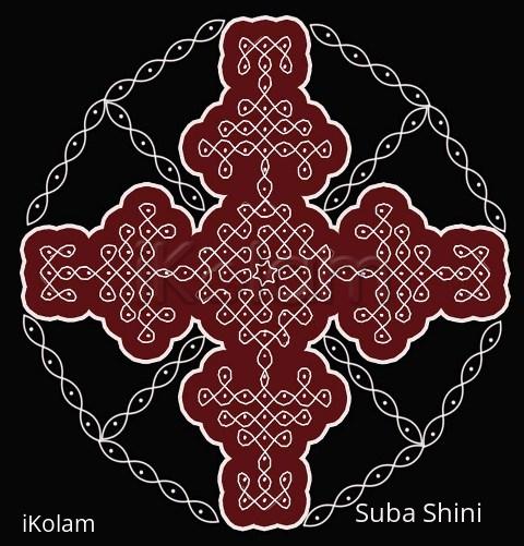 Rangoli: Adi veLLi kolam4 Rangoli: Adi veLLi kolam4