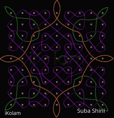 Rangoli: sikku kolam103