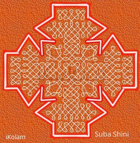 Rangoli: sikku kolam 84