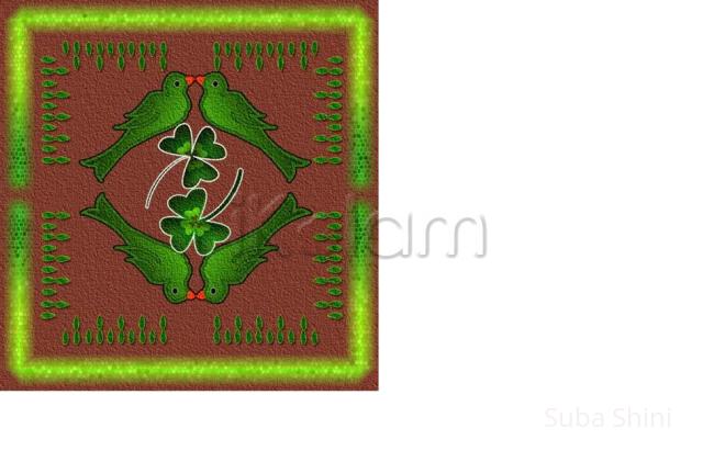 Rangoli: St.patric day rangoli