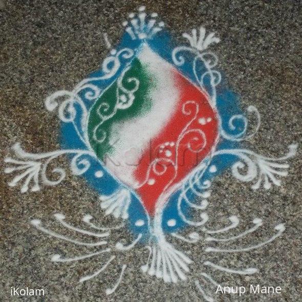 Rangoli: Independence Day and Satyanarayan Pooja-2012