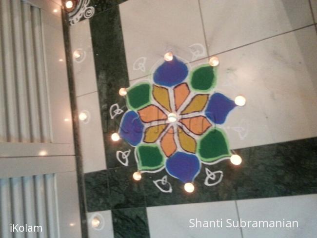 Rangoli: My Colourful Navratri Rangoli