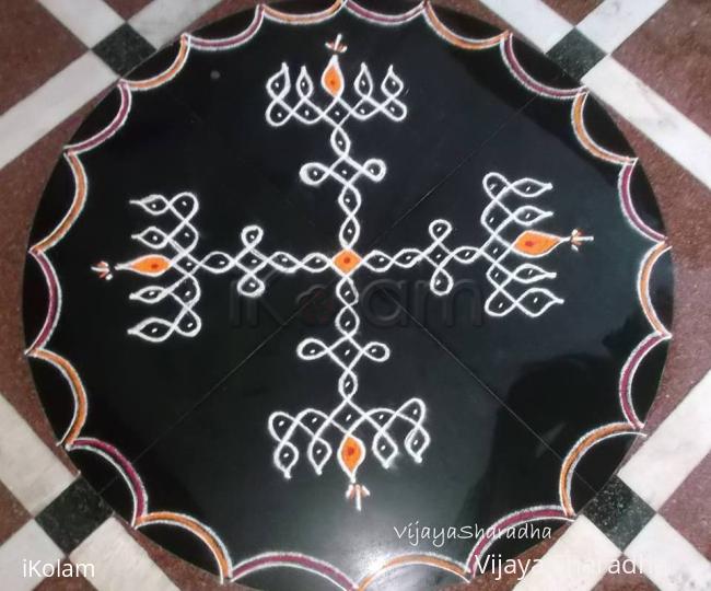 Rangoli: LAMP KOLAM