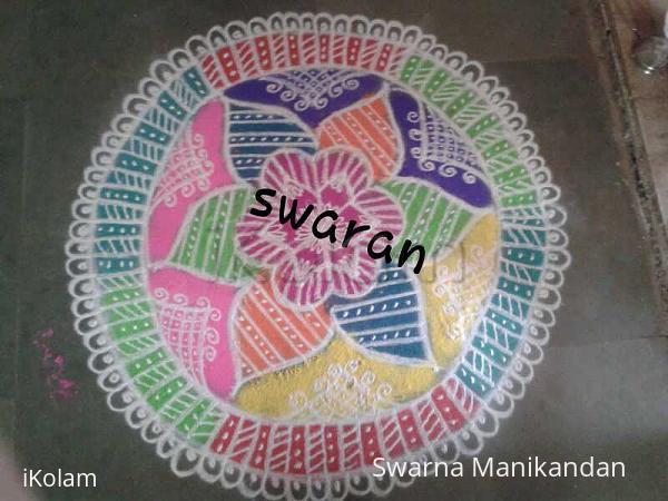 Rangoli: Diwali Kolam :: Free Hand Rangoli :: My first attempt on North Indian Style Rangoli: Diwali Kolam :: Free Hand Rangoli :: My first attempt on North Indian Style