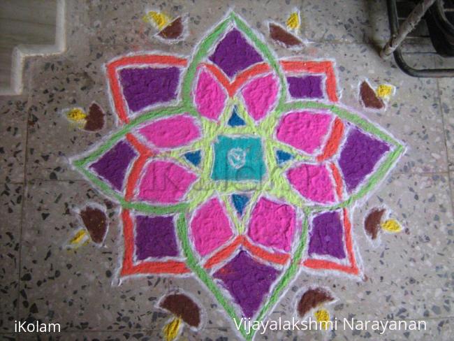 Rangoli: Karthikai rangoli