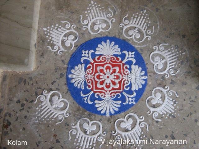 Rangoli: Rangoli for Saraswati Pooja (Navratri)