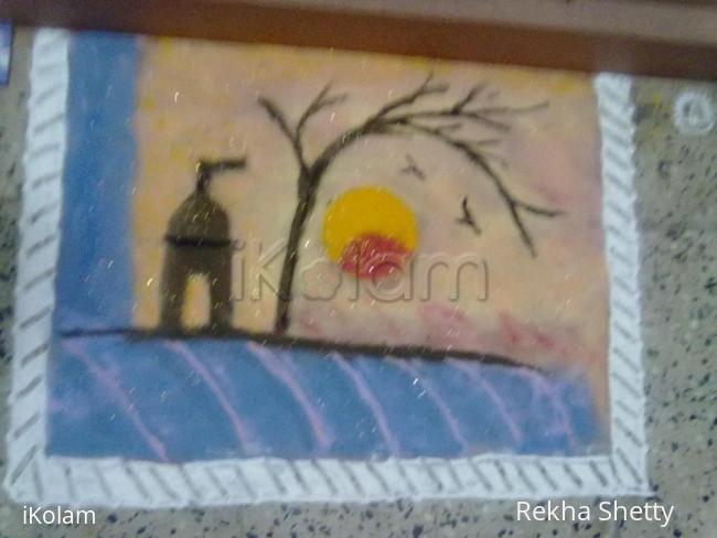 Rangoli: Disha's first rangoli