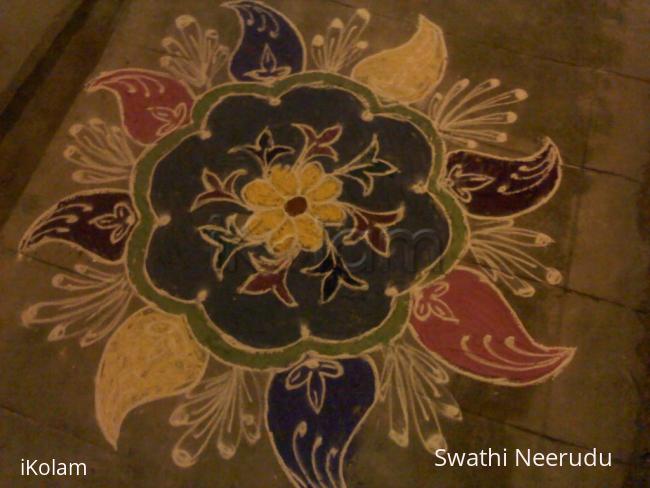 Rangoli: New year freehand Rangoli: New year freehand