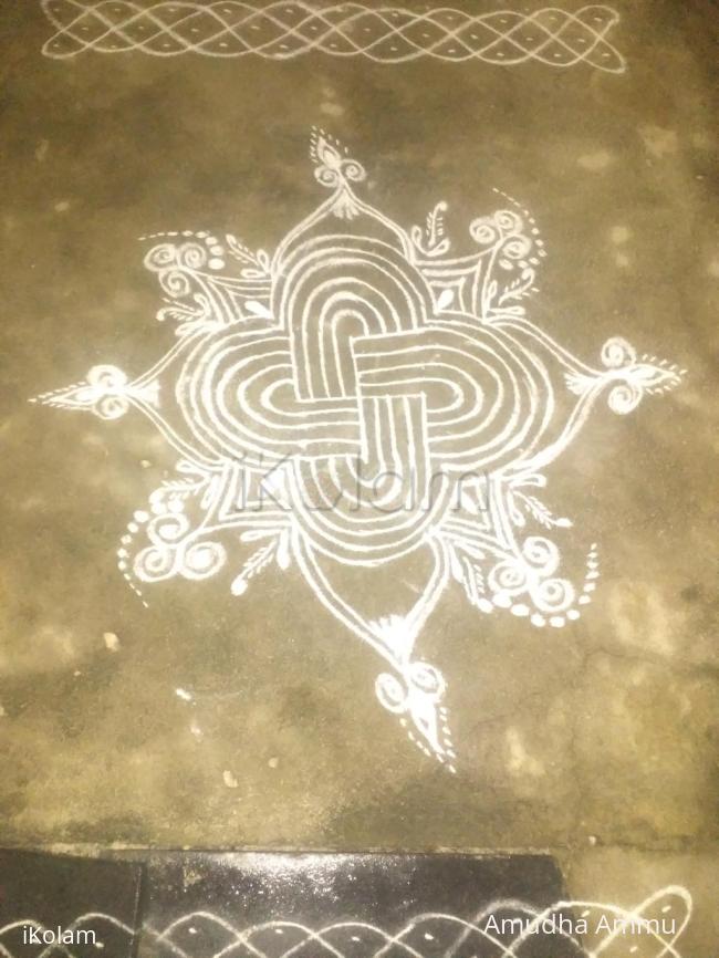 Rangoli: Simple kolam