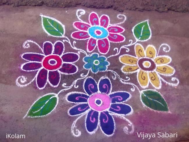Rangoli: dotted kolam