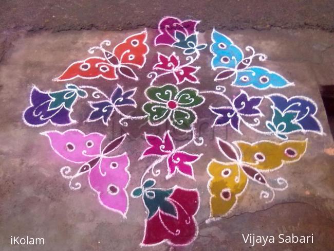 Rangoli: dotted kolam